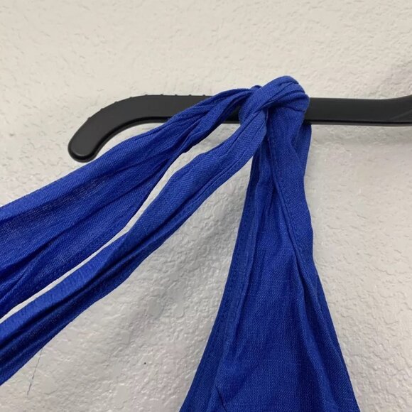 The Impeccable Pig Sleeveless Tie Shoulder Peplum Top - Picture 3 of 10